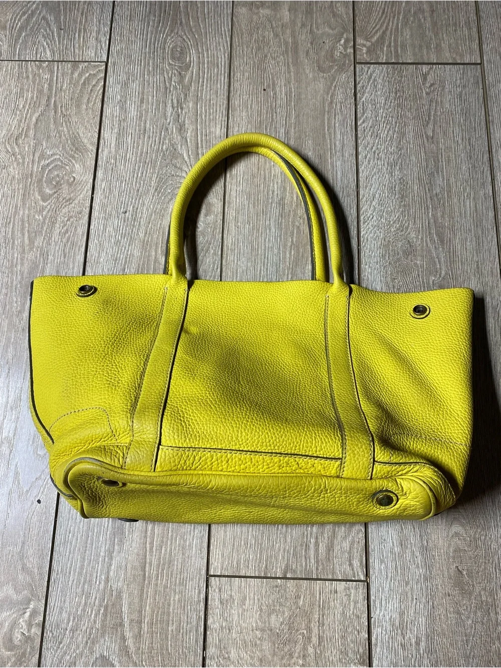 J. Crew Borge Garveri collection Uptown pebbled leather tote bag